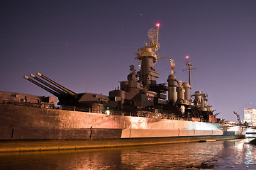 Image showing Battleship North Carolina at it's home in Wilmington