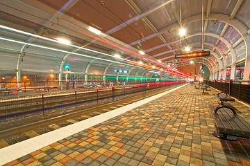 Image showing Skyline of uptown Charlotte, North Carolina at night.