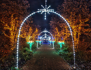 Image showing outdoor christmas decorations