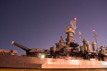 Image showing Battleship North Carolina at it's home in Wilmington