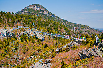 Image showing Autumn View Of Grandfather Mountain From Beacon Heights Trail, B