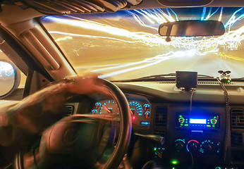 Image showing traveling at speed of light