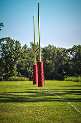 Image showing american football goal marker