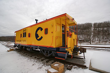 Image showing antique train wagon