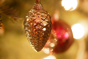 Image showing christmas tree ornaments