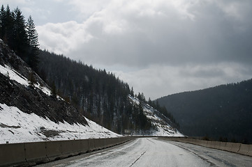 Image showing rocky mountains road