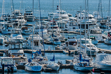 Image showing yachts marina