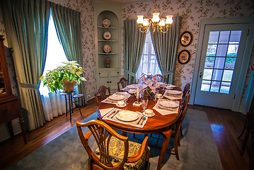 Image showing dining room and dinner table