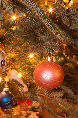 Image showing christmas tree ornaments