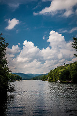 Image showing chimney rock at lake lure