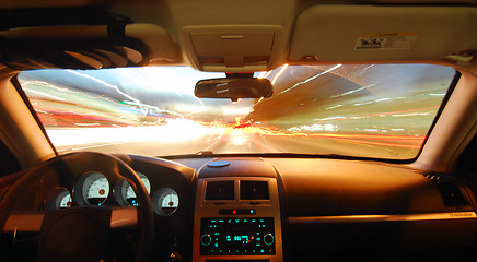 Image showing traveling at speed of light