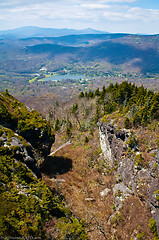 Image showing Autumn View Of Grandfather Mountain From Beacon Heights Trail, B