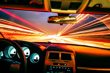 Image showing traveling at speed of light