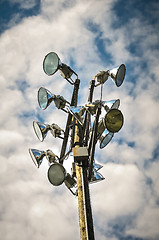 Image showing stadium lights