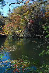 Image showing mountain lake reflections