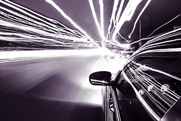 Image showing traveling at speed of light