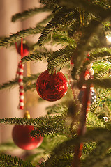 Image showing christmas tree ornaments