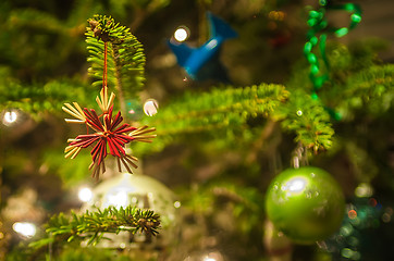 Image showing christmas tree ornaments