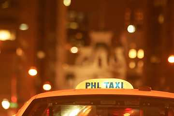 Image showing philadelphia taxi cab 