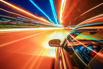 Image showing traveling at speed of light