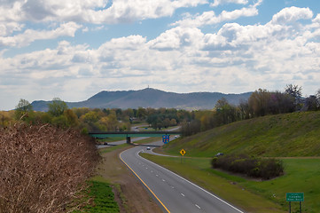 Image showing highway in north carolina mountains