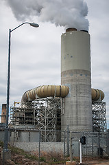 Image showing energy plant stack