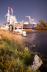 Image showing Battleship North Carolina at it's home in Wilmington