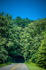 Image showing blue ridge parkway tunnel