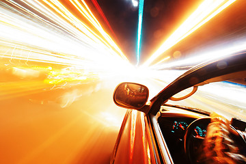 Image showing traveling at speed of light