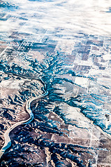 Image showing aerial of the rockies