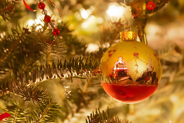 Image showing christmas tree ornaments