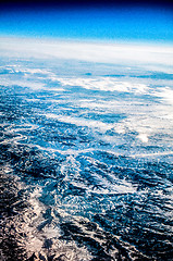 Image showing aerial of the rockies