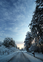 Image showing snow covered road