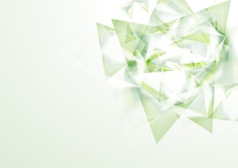 Image showing Abstract green shapes