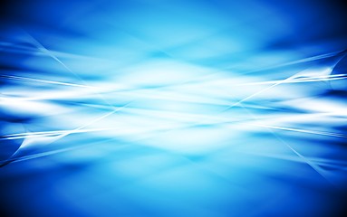 Image showing Dark blue vector abstraction