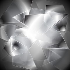 Image showing Glass splinters background