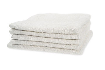 Image showing Stack of towels