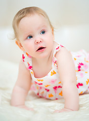 Image showing one years old baby girl