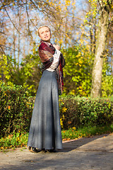 Image showing Young girl in the park