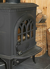 Image showing cast iron fireplace