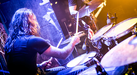 Image showing playing drums