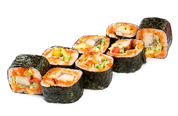 Image showing Sushi Roll on a white background