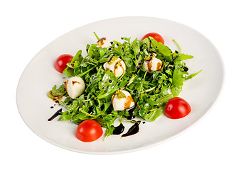 Image showing Salad from eruca and cheese