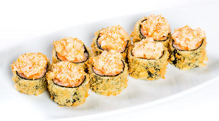 Image showing Sushi Roll on a white background