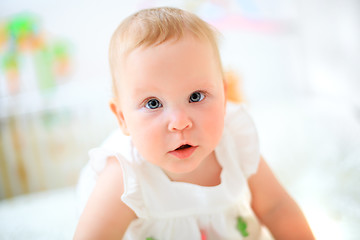 Image showing one years old baby girl