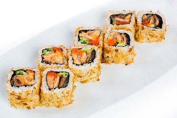 Image showing Sushi (Roll Kazuma) on a white background