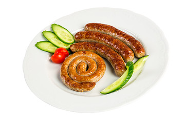 Image showing grilled meat sausages