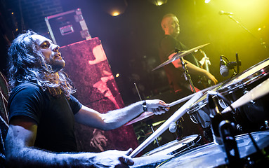 Image showing playing drums