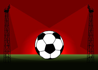 Image showing Soccer Football Tower Flood Light Promotion