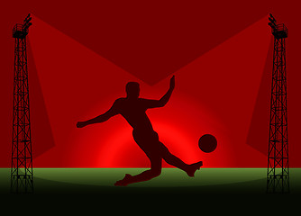 Image showing Soccer Tower Flood Light Promotion